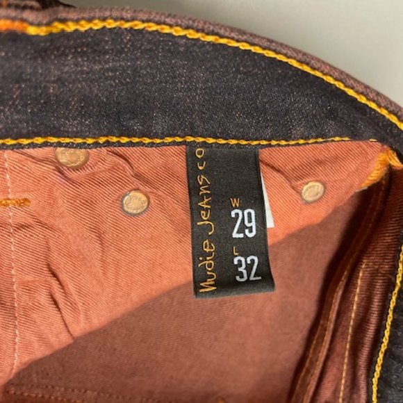 NUDIE JEANS  W29 X L32  HIGH KAI ELECTRIC RED - Picture 6 of 10